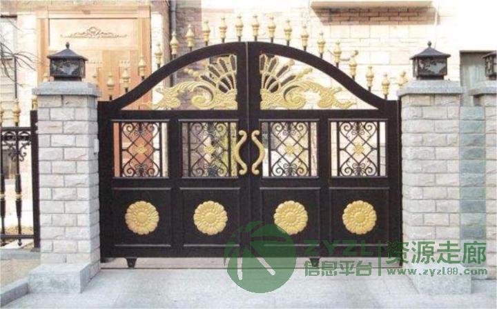 铝艺围墙大门保定定兴县别墅围墙护栏安装