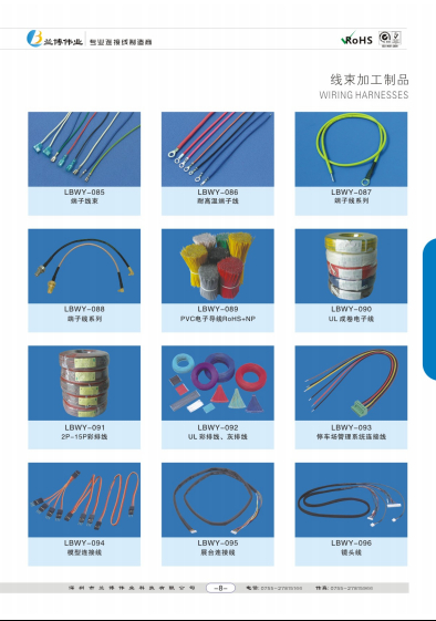 兰博伟业生产各种端子线 排线