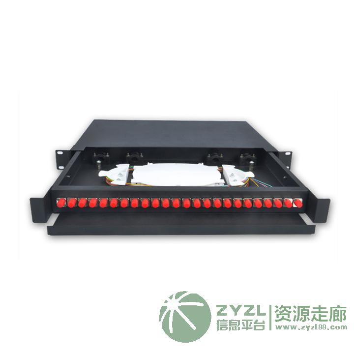 12口24口机架式光纤终端盒SC光纤接线盒FC熔接盒LC光纤