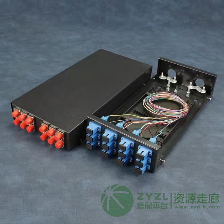 12口FC加厚光纤终端盒 光缆熔接盒接线盒接续盒含尾纤电信级