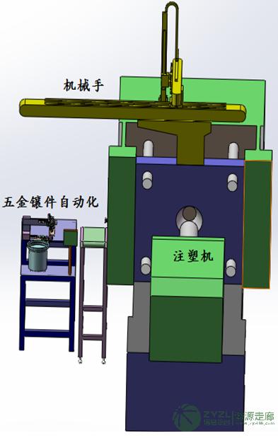 专业制造注塑金属件(铜螺母、镁铝合金片、轴枝等)自动埋入设备