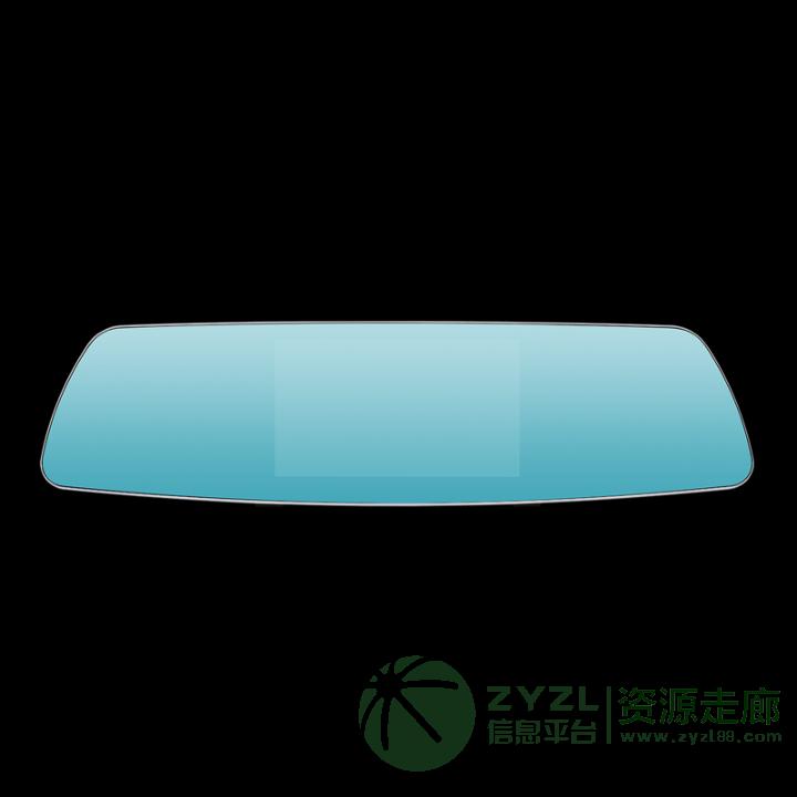 高清触摸5寸白镜前后双录行车记录仪