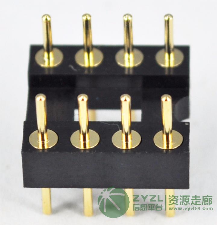 圆孔IC插针连接器 H=3.00 L=10.00mm