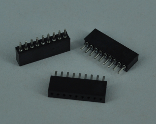 圆孔排母1.27mm H=4.10 L=6.40单排