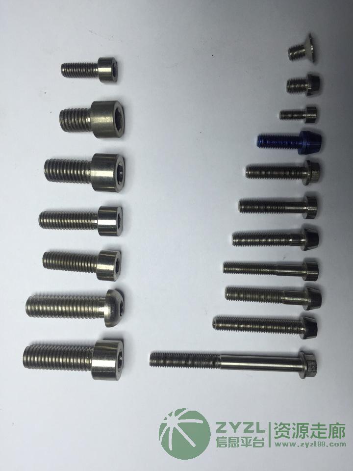 加工各类钛螺丝螺母垫片