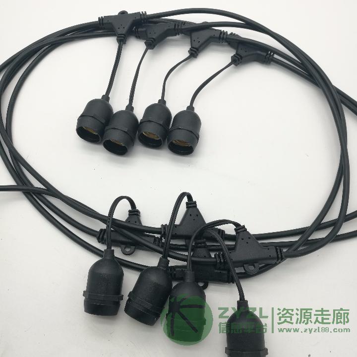 厂家直销防水灯串电源线，过认证的灯串线