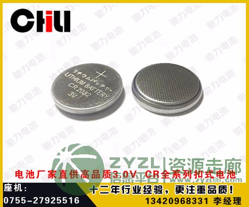 厂家直销 CR2032 纽扣电池 电子称 手表玩具专业电池