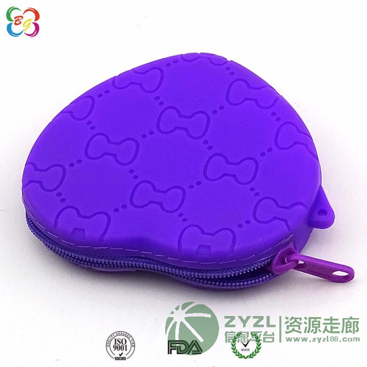 小清新学生零钱包 硅胶 可定制logo,热转印动物硅胶零钱包
