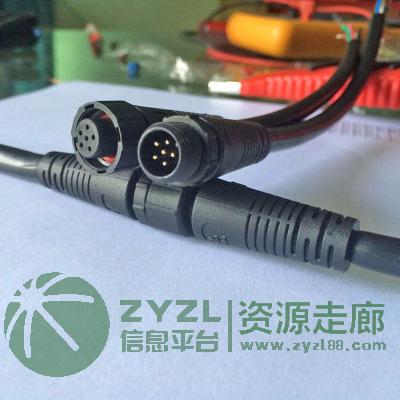 M12传感器公母防水接头 LED照明灯具专用防水连接器