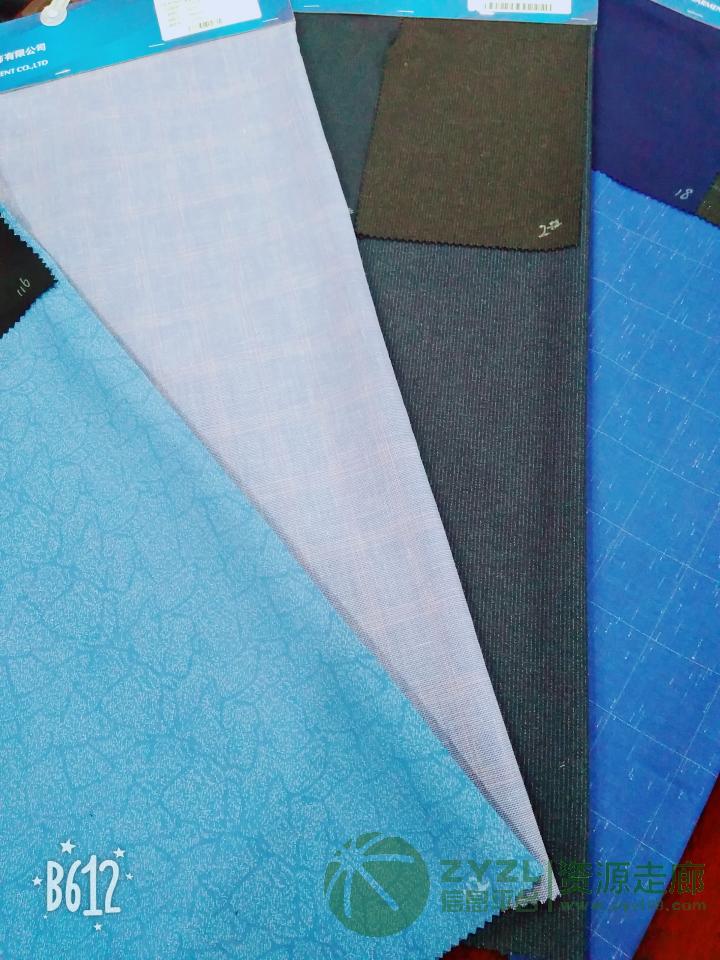 梭织西装格子，素色现货面料