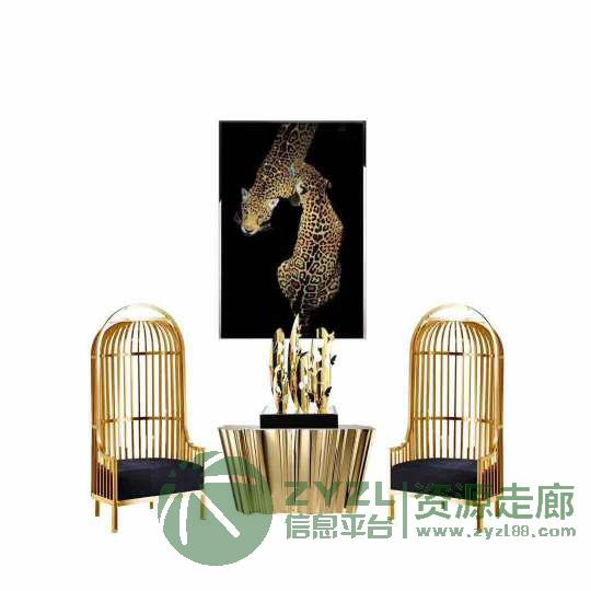 酒店，会所等不锈钢家具定制