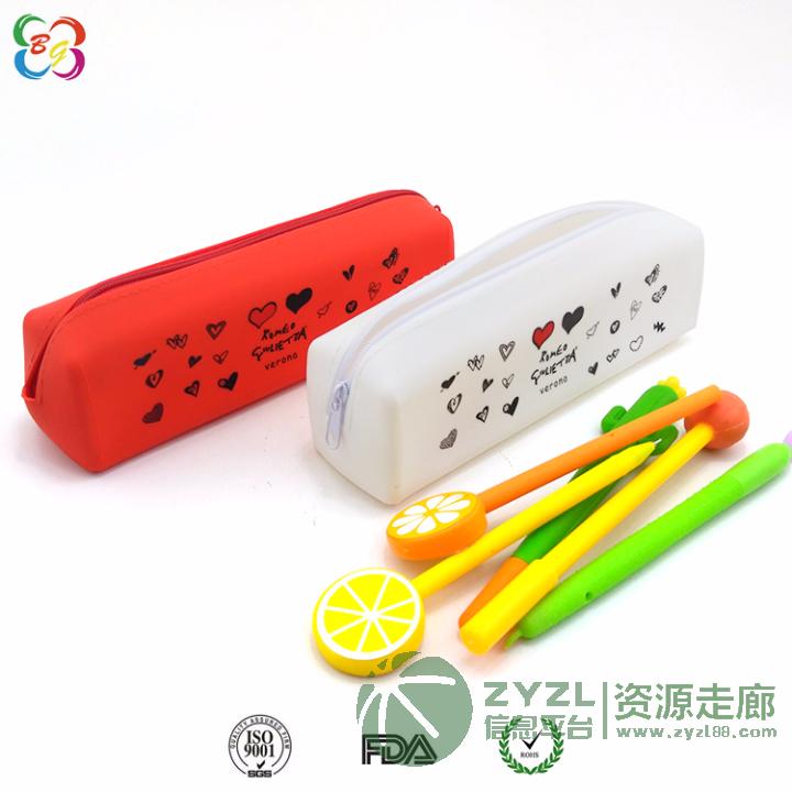 韩版大容量笔袋,硅胶文具袋,时尚个性学生文具包