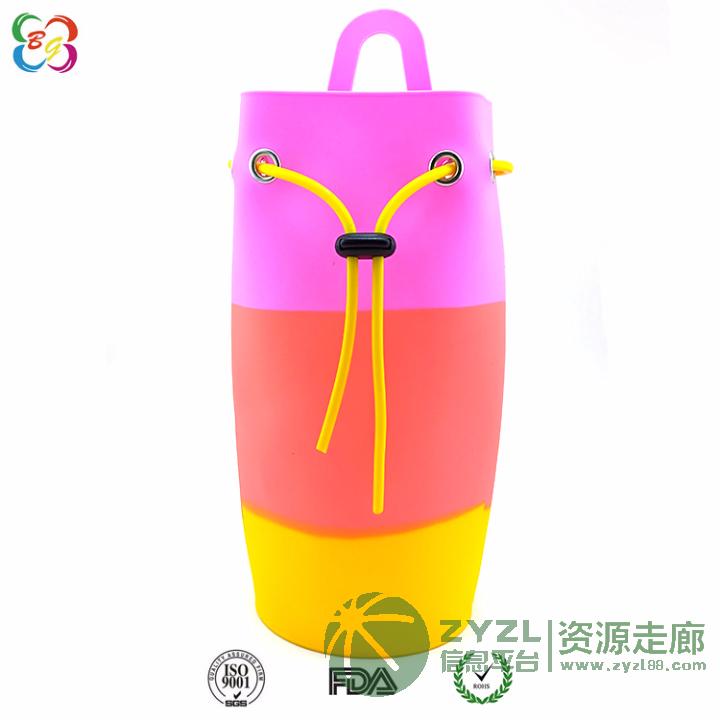 厂家直销学生双肩小背包-创意背包形抽绳笔袋 定制价优惠