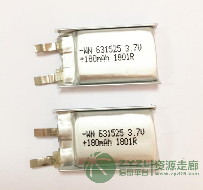 按摩器振动棒各类通讯电子3.7V聚合物锂电池631525