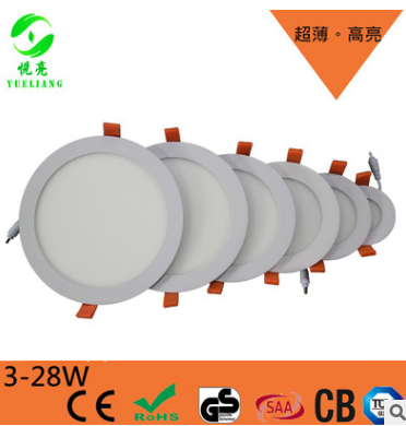 LED暗装圆形小面板灯3-24w