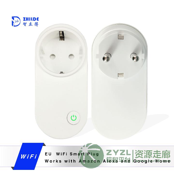新款16A欧规插座 wifi智能家居手机远程 定时遥控wif
