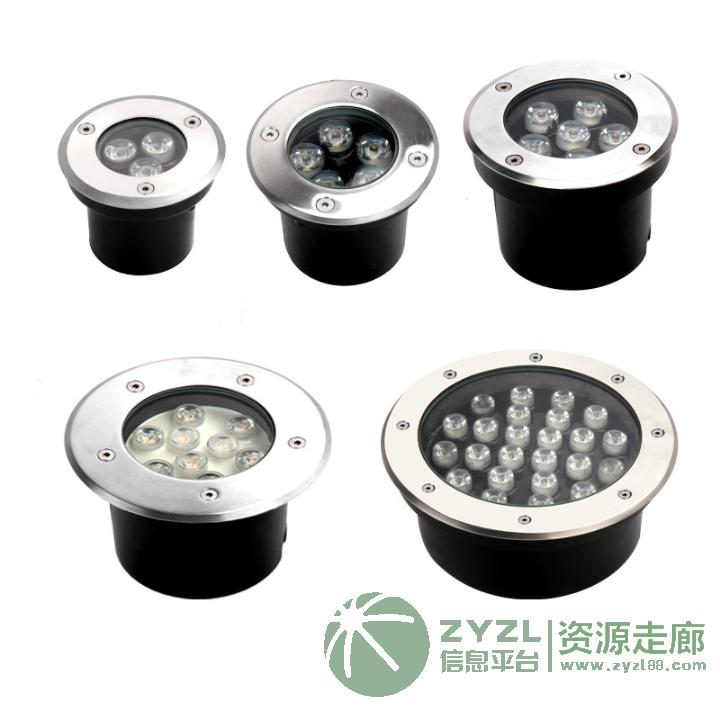 LED地埋灯庭院灯草坪灯射灯花园草地灯墙角灯户外室外防水埋地