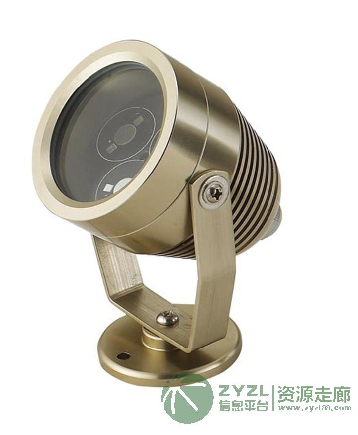 LED金黄光DMX512水底灯3W RGB公园广场地埋灯水池