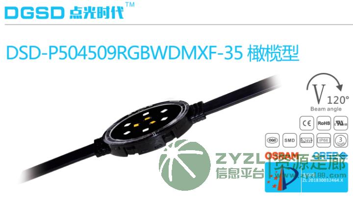 DSD-P504509RGBWDMXF-35橄榄型