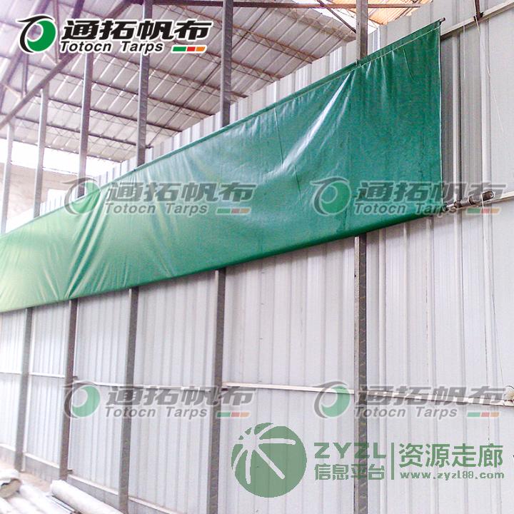 防寒卷帘_通拓涂层布批发_定做猪舍卷帘