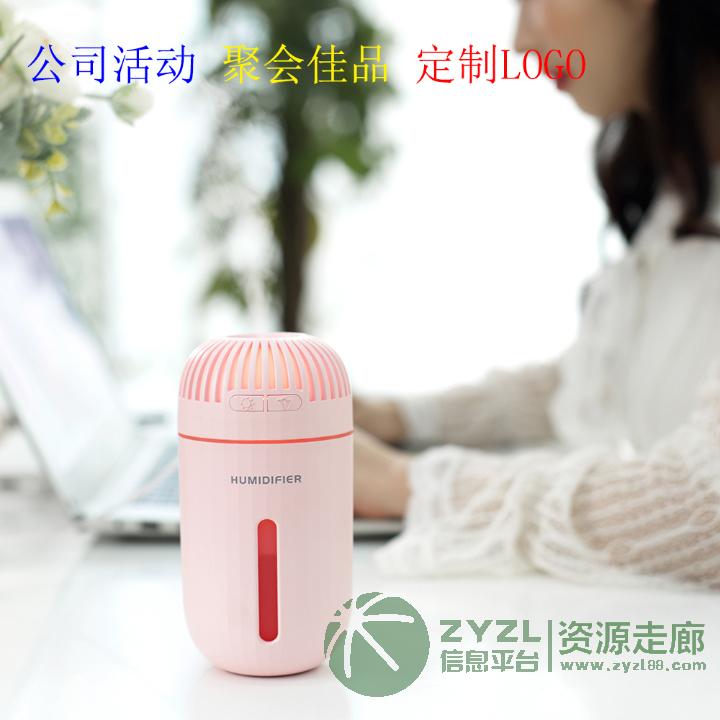 新款创意钻石克拉加湿器USB补水喷雾化充电氛围灯车载家用礼品